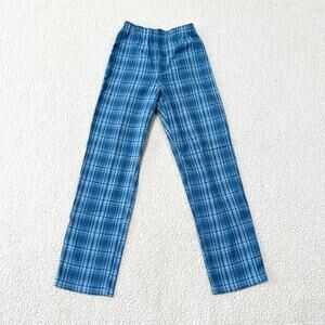 Brandy Melville Plaid Tilden Blue Pants